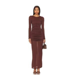 NWD L’Acadamie Alma Dress in Brown size XS